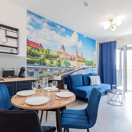 Apartly - Bulvar Z Widokiem Na Odre# Balkon 슈체친