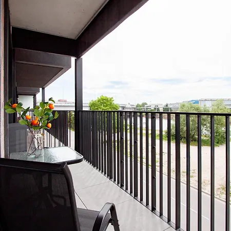 아파트 Apartly - Bulvar Z Widokiem Na Odre# Balkon 슈체친