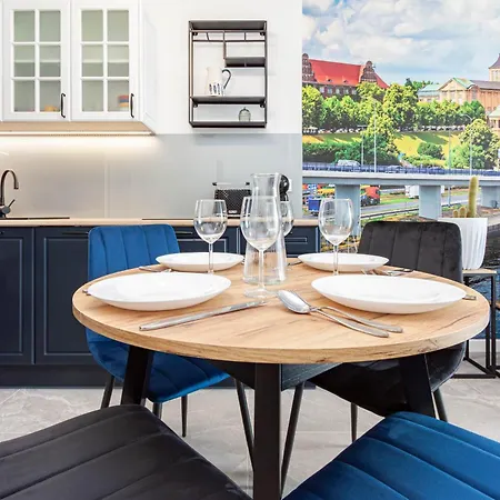 아파트 Apartly - Bulvar Z Widokiem Na Odre# Balkon *